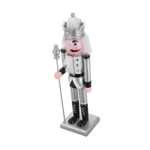 Cabilock Weihnachtsdeko Silberner Figur Festliche Tischdekoration für Weihnachten Robuste Holzfigur für Regale und Wohnzimmer Zeitloses Design für Feiertagsatmosphäre Cabilock Weihnachtsdeko Silberner Figur Festliche Tischdekoration für Weihnachten Robuste Holzfigur für Regale und Wohnzimmer Zeitloses Design für Feiertagsatmosphäre von Cabilock