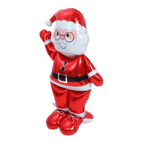 Cabilock Weihnachtsmann-Ballon UPS Schlüssel Klausel schmücken Vorabend entzückender weihnachtsballon weihnachtsballons dekoration Weihnachtsmann-Luftballons Partyzubehör Aluminiumfolie rot von Cabilock