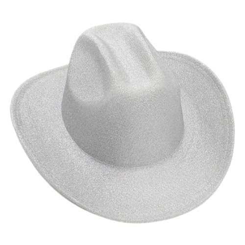 Cabilock Western Style Cowboy Hut Damen Herren Partyhut Leichter Robuster Cowgirl Hut für Karneval Hochzeit Strand Disco Wiederverwendbar Modisch Weiß Cabilock Western Style Cowboy Hut Damen Herren Partyhut Leichter Robuster Cowgirl Hut für Karneval Hochzeit Strand Disco Wiederverwendbar Modisch Weiß von Cabilock