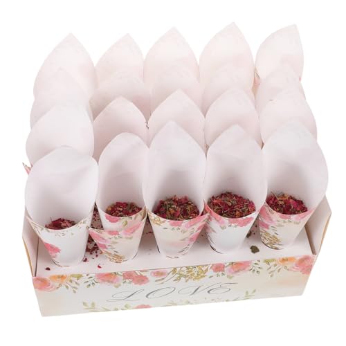 Cabilock Wurstwaren -Kegelhalter Hochzeitstischdekorationen Hochzeitstisch-Streudekorationen Hochzeitskegel Tischdekoration Hochzeit Blütenkegel Hochzeit Party Blütenkegel Papier von Cabilock