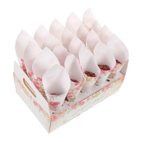 Cabilock Wurstwaren -kegelhalter Tischdekoration Hochzeit Blumenaufsätze Für Tische Buntes Tischkonfetti Stehen Blütenzapfen Hochzeitskegel Party Blütenkegel Papier von Cabilock