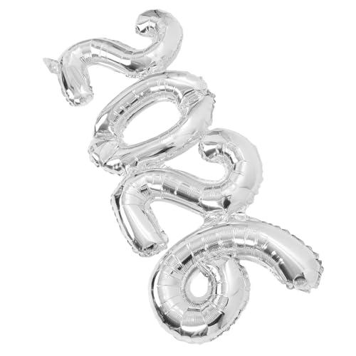 Cabilock Zahlen Folienballon Silber für Silvester Party Dekoration Schnelle Aufblasbarkeit für Abschlussfeier Geburtstag Hochzeit und Valentinstag Vielseitig Kombinierbar für Festliche von Cabilock