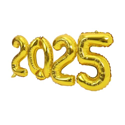 Cabilock Zahlen Folienballons Gold Party Deko für Abschlussfeier Silvester Langlebige Reißfeste Luftballons Passend für Festliche Neujahrs und Jubiläumspartys Cabilock Zahlen Folienballons Gold Party Deko für Abschlussfeier Silvester Langlebige Reißfeste Luftballons Passend für Festliche Neujahrs und Jubiläumspartys von Cabilock