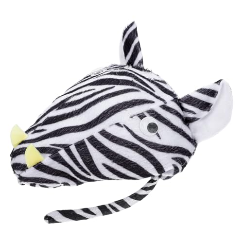 Cabilock Zebra Haarreif für Karneval und Halloween Lustiges Tierkostüm Accessoire für Erwachsene für Bühnenaufführungen und Mottopartys Atmungsaktiv und Bequem von Cabilock