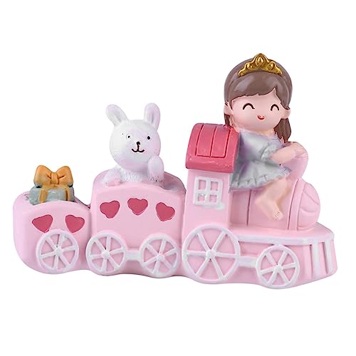 Cabilock Zugförmige Kuchen Dekoration aus Umweltfreundlichem Vinyl Niedliches Train Spielzeugornament für Kreative Backprojekte für Kuchen Cupcakes und Desserts Vielseitig Einsetzbar und von Cabilock