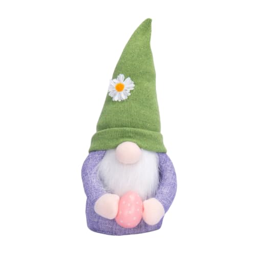 Cabilock Ostern Tag Party GNOME Puppe Schmuck Festival Ornament Grün Hut GNOME Exquisite Detail Desktop GNOME Figur von Cabilock