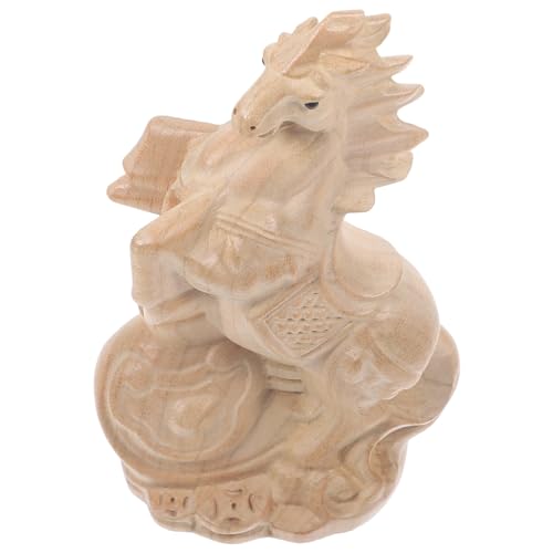 Cabilock Pferdestatue Dekoratives Tierornament Pferdeskulptur Aus Holz Kunsthandwerk Für Pferde Elegante Raumergänzung von Cabilock