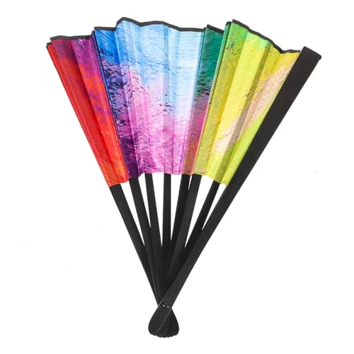 Cabilock Faltfächer Bunter Handfächer 23cm Faltbarer Farbfächer Aus Bambus Und Stoff Dekorativer Fächer Für Hochzeiten Tanz Und Partys Tragbarer Fächer Für Damen Und Herren Cabilock Faltfächer Bunter Handfächer 23cm Faltbarer Farbfächer Aus Bambus Und Stoff Dekorativer Fächer Für Hochzeiten Tanz Und Partys Tragbarer Fächer Für Damen Und Herren von Cabilock
