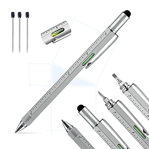 Pythagore Smart Pen 9-in-1 Professioneller Multi-Tool-Kugelschreiber, 3 Ersatzteile, Schraubendreher-Lineal, Wasserwaage, Touch-Stift, nützliches originelles Geschenk für Männer Papa Technologie Pythagore Smart Pen 9-in-1 Professioneller Multi-Tool-Kugelschreiber, 3 Ersatzteile, Schraubendreher-Lineal, Wasserwaage, Touch-Stift, nützliches originelles Geschenk für Männer Papa Technologie von Cable Technologies