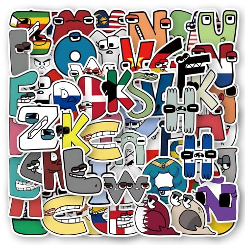 Caelura 120 Stück Buchstaben Aufkleber, Scrapbook Stickers, Klebebuchstaben Sticker DIY Scrapbook Briefkästen Reisetasche Laptop von Caelura