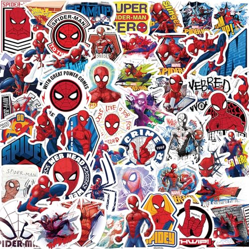 Caelura 50 Stück Sticker, Spidey Aufkleber Kinder, Marvel Sticker für Mädchen Jungen Koffer Skateboard Laptop Kühlschrank Fahrräder DIY Graffiti Spielzeug Kindergeburtstag Party Deko Caelura 50 Stück Sticker, Spidey Aufkleber Kinder, Marvel Sticker für Mädchen Jungen Koffer Skateboard Laptop Kühlschrank Fahrräder DIY Graffiti Spielzeug Kindergeburtstag Party Deko von Caelura