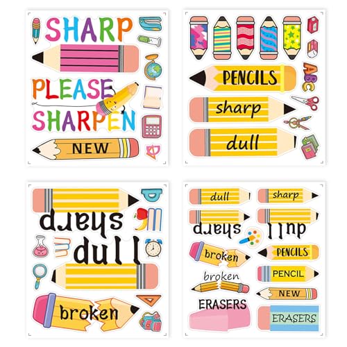 Caelura Sticker Einschulung, 4 Blatt Sticker Schulanfang, Aufkleber Einschulung Deko Schultüte Füllung Basteln Scrapbook Album Schule für Kinder von Caelura