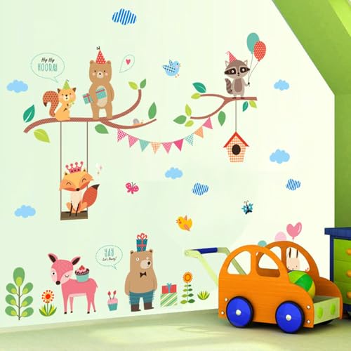 Caelura Wandtattoo Kinderzimmer Mädchen, Wandsticker, Wandtattoo Schmetterlinge, Wandaufkleber Kinderzimmer, Wand Tattoo Selbst Klebend von Caelura