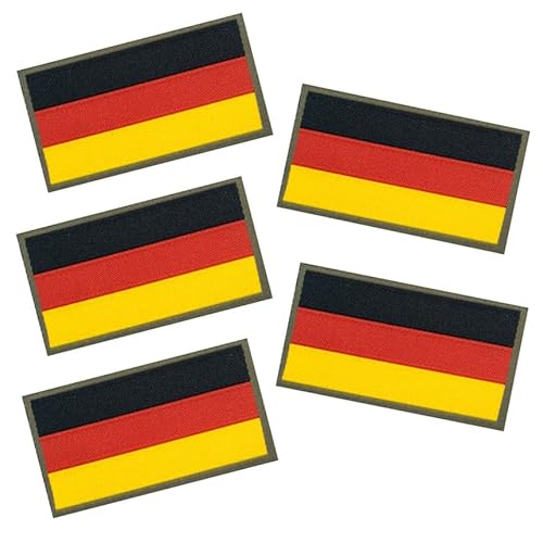 Café Viereck ® Bundeswehr Germany Deutschland Flaggen Patch Hoheitsabzeichen - 5 x 3 cm gewebt mit Klett (5) von Café Viereck