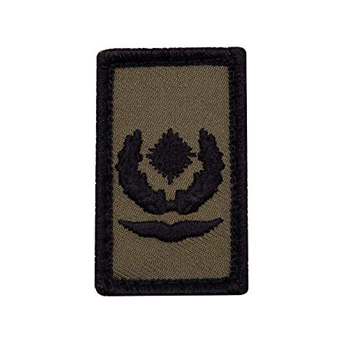 Café Viereck ® Major Luftwaffe Bundeswehr Rank Patch mit Dienstgrad - Gestickt mit Klett – 3 x 5 cm (Oliv mini) von Café Viereck