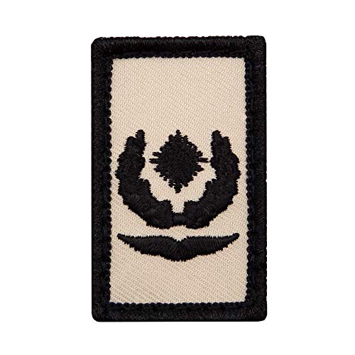 Café Viereck ® Major Luftwaffe Bundeswehr Rank Patch mit Dienstgrad - Gestickt mit Klett – 3 x 5 cm (Sand mini) von Café Viereck