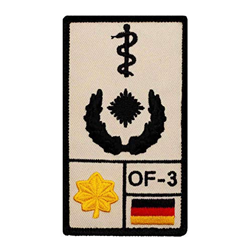 Café Viereck ® Oberstabsarzt Bundeswehr Rank Patch mit Dienstgrad - Gestickt mit Klett – 9,8 cm x 5,6 cm von Café Viereck