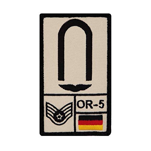Café Viereck ® Unteroffizier Luftwaffe Bundeswehr Patch - Gestickt mit Klett – 9,8 cm x 5,6 cm (Sand) von Café Viereck