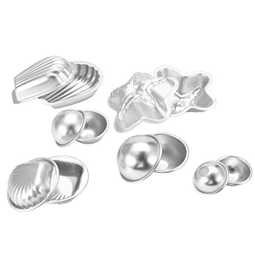 Badebombe Formen Edelstahl, Mini Badebombe Formen Aluminiumlegierung Badebombe Formen kohlensäurehaltige Crafting DIY Kuchenform Werkzeuge(set 3) von Cafopgrill