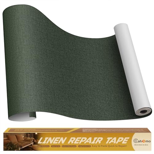 Flicken Selbstklebend Stoff, Cahomo Leinenstoff Patches Selbstklebend, 40x230 cm Leinen Reparatur Patches für Sofa, Autositze, Bootssitze, Bürostuhl, Vorhang - Armeegrün Flicken Selbstklebend Stoff, Cahomo Leinenstoff Patches Selbstklebend, 40x230 cm Leinen Reparatur Patches für Sofa, Autositze, Bootssitze, Bürostuhl, Vorhang - Armeegrün von Cahomo