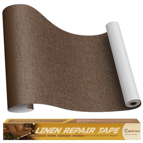 Cahomo Flicken Selbstklebend Stoff, Leinenstoff Patches Selbstklebend, 40x230 cm Leinen Reparatur Patches für Sofa, Autositze, Bootssitze, Bürostuhl, Vorhang - Hellbraun Cahomo Flicken Selbstklebend Stoff, Leinenstoff Patches Selbstklebend, 40x230 cm Leinen Reparatur Patches für Sofa, Autositze, Bootssitze, Bürostuhl, Vorhang - Hellbraun von Cahomo