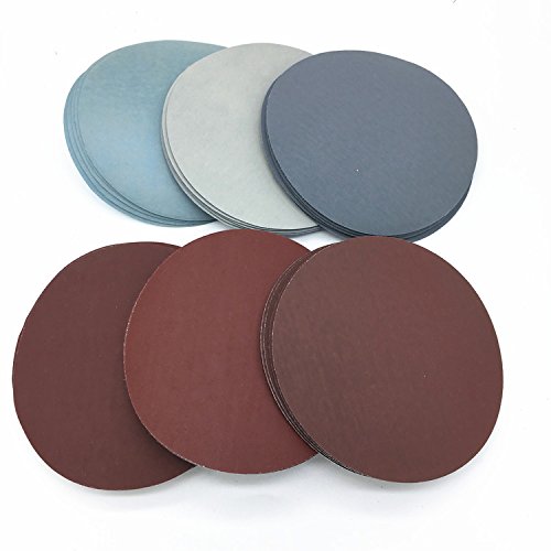 30ps 150mm / 6 '' Zoll Grit 1000/1500/2000/3000/5000/7000 Schleifscheiben Haken Schleife Sandpapier Runde Sandpapier Scheibe Sand Blatt von CAIMEI SANDER