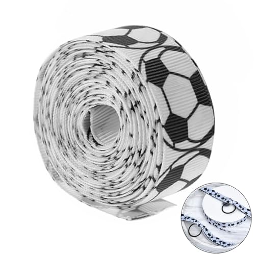1 Rolle Sport-Geschenkband, Fußballband, Fußballbanddekoration, Bedrucktes Fußballband, Bedruckt Mit Klaren Fußballmustern, für Bastelarbeiten, Hochzeitsparty-Dekoration, Geschenkverpackungen 1 Rolle Sport-Geschenkband, Fußballband, Fußballbanddekoration, Bedrucktes Fußballband, Bedruckt Mit Klaren Fußballmustern, für Bastelarbeiten, Hochzeitsparty-Dekoration, Geschenkverpackungen von CaiYuanGJ