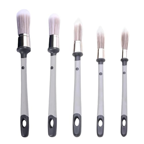 5 Stück Malerpinsel Set, Lackpinsel, Kleine Pinsel für Wände Und Decken, Berufe, Spitzes, Rund, für Maler-Arbeiten, Fußleisten Hauswandecken Farbkantenpinsel Und Ausbesserungslackierung von CaiYuanGJ