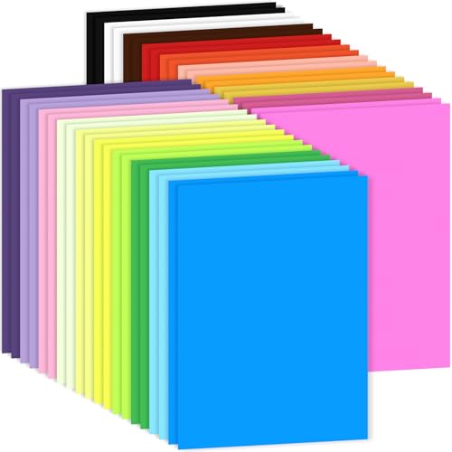 200 Blatt Buntes Papier A4, Caianwin 80 g/m² Bastelpapier Doppelseitiges Farbig Origami Papier für Drucker, DIY, Kunstprojekte, Haus und Schule(20 Farben） von Caianwin