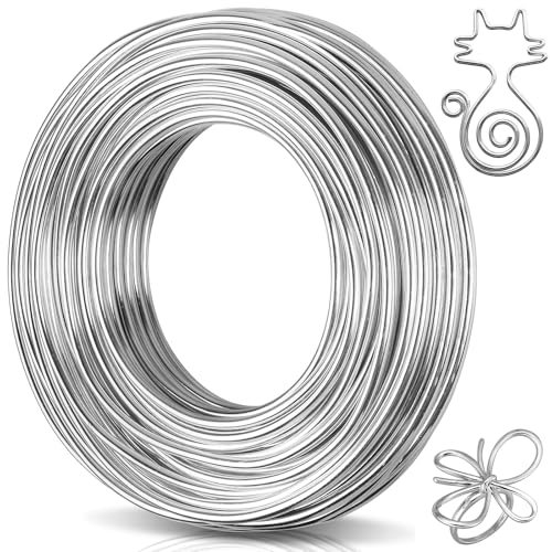 Caianwin Basteldraht, Biegsamer draht zum basteln, Aluminium Schmuckdraht, Dicker aludraht für Skulptur, Modellierung, Skelett, Blumenherstellung, Puppen DIY, Schmuckherstellung (3mm x 10m) Caianwin Basteldraht, Biegsamer draht zum basteln, Aluminium Schmuckdraht, Dicker aludraht für Skulptur, Modellierung, Skelett, Blumenherstellung, Puppen DIY, Schmuckherstellung (3mm x 10m) von Caianwin