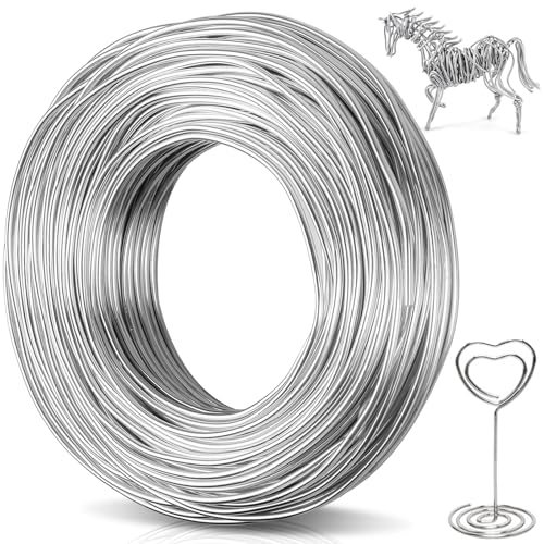 Caianwin Basteldraht, Biegsamer draht zum basteln, Aluminium Schmuckdraht, Dicker aludraht für Skulptur, Modellierung, Skelett, Blumenherstellung, Puppen DIY, Schmuckherstellung (2mm x 20m) Caianwin Basteldraht, Biegsamer draht zum basteln, Aluminium Schmuckdraht, Dicker aludraht für Skulptur, Modellierung, Skelett, Blumenherstellung, Puppen DIY, Schmuckherstellung (2mm x 20m) von Caianwin