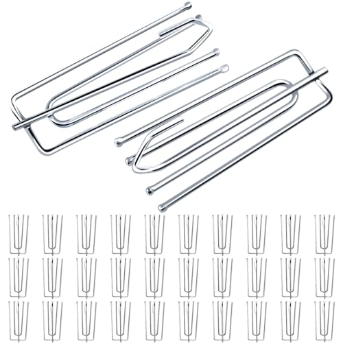 Caianwin 30 Stück Vorhanghaken Metall Gardinen Haken 4 Zinken Pinch Vorhang Falte Haken für Gardinen und Vorhangringe Caianwin 30 Stück Vorhanghaken Metall Gardinen Haken 4 Zinken Pinch Vorhang Falte Haken für Gardinen und Vorhangringe von Caianwin
