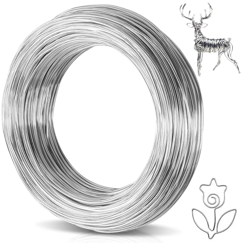 Caianwin Basteldraht, Biegsamer draht zum basteln, Aluminium Schmuckdraht, Dicker aludraht für Skulptur, Modellierung, Skelett, Blumenherstellung, Puppen DIY, Schmuckherstellung (1mm x 40m) Caianwin Basteldraht, Biegsamer draht zum basteln, Aluminium Schmuckdraht, Dicker aludraht für Skulptur, Modellierung, Skelett, Blumenherstellung, Puppen DIY, Schmuckherstellung (1mm x 40m) von Caianwin