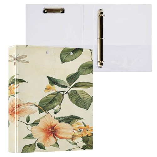 3,5 cm Notizbuch, 3 Ringe, Schulbedarf, Ordner mit Klemmbrett, Bürobedarf, 200 Blatt, 2 Stück, Schönheit, Frühlingsblumen, Guam, Bougainvillea, Spectabilis, Libelle und die Biene 3,5 cm Notizbuch, 3 Ringe, Schulbedarf, Ordner mit Klemmbrett, Bürobedarf, 200 Blatt, 2 Stück, Schönheit, Frühlingsblumen, Guam, Bougainvillea, Spectabilis, Libelle und die Biene von Caihoyu