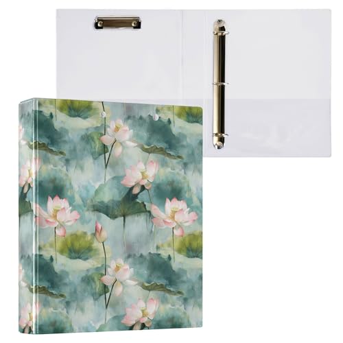 3,8 cm Ordner mit 3 Ringen, College-Ordner für Studenten, mit Tascheneinband, Büroordner, Hardcover, 2 Stück, Vietnam, Blume, Schönheit, Sommerblumen von Caihoyu
