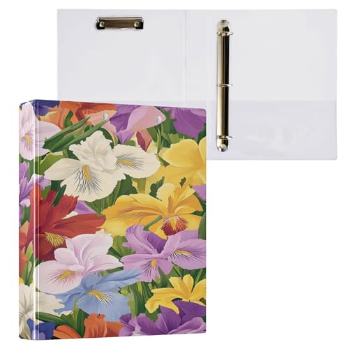 3,8 cm Ringbuch mit drei Ringen, Schulbedarf mit Tascheneinband, Büroordner, Hardcover, 2 Stück, Schönheit, Frühlingsblumen, Louisiana Iris 3,8 cm Ringbuch mit drei Ringen, Schulbedarf mit Tascheneinband, Büroordner, Hardcover, 2 Stück, Schönheit, Frühlingsblumen, Louisiana Iris von Caihoyu