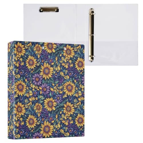3,8 cm große Ordner mit drei Ringen für die Schule mit Klemmbrett, Büroordner, Hardcover, 2 Stück, Ukraine, Sonnenblume, Schönheit, Sommerblumen 3,8 cm große Ordner mit drei Ringen für die Schule mit Klemmbrett, Büroordner, Hardcover, 2 Stück, Ukraine, Sonnenblume, Schönheit, Sommerblumen von Caihoyu