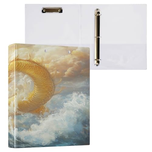 3 Ringbücher für Studenten mit Tascheneinband, sortierte Ordner, 200 Blatt, 1 Packung, chinesischer Drache 3 Ringbücher für Studenten mit Tascheneinband, sortierte Ordner, 200 Blatt, 1 Packung, chinesischer Drache von Caihoyu