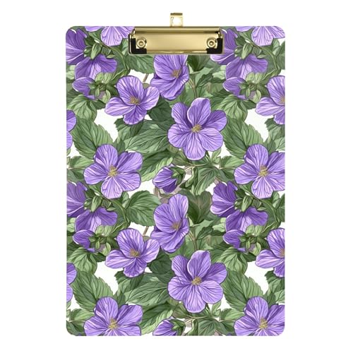 Acryl-Klemmbrett, niedliches modisches Klemmbrett, dekorativ, flaches Profil, A4, Briefgröße, Standard-Klemmbrett für Büro, Schule, Klassenzimmer, goldfarbener Clip, 30,5 x 22,9 cm, Schönheit von Caihoyu