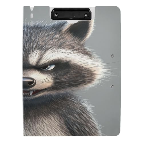 Faltbare Klemmbretter A4 Klemmbrett Binder Horizontal und Vertikal Doppelclips Büro Klemmbrett mit Abdeckung Cartoon Lustiger Waschbär Wut Faltbare Klemmbretter A4 Klemmbrett Binder Horizontal und Vertikal Doppelclips Büro Klemmbrett mit Abdeckung Cartoon Lustiger Waschbär Wut von Caihoyu