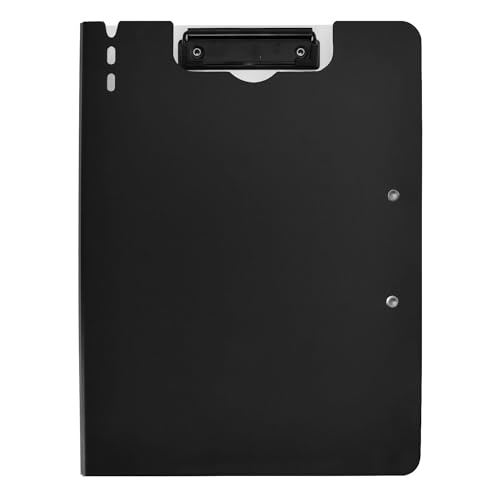 Faltbares Klemmbrett A4 Klemmbrett Folio Binder Zwei Metallclips Stifthalter Still-Clipboard mit Abdeckung Schwarz Faltbares Klemmbrett A4 Klemmbrett Folio Binder Zwei Metallclips Stifthalter Still-Clipboard mit Abdeckung Schwarz von Caihoyu