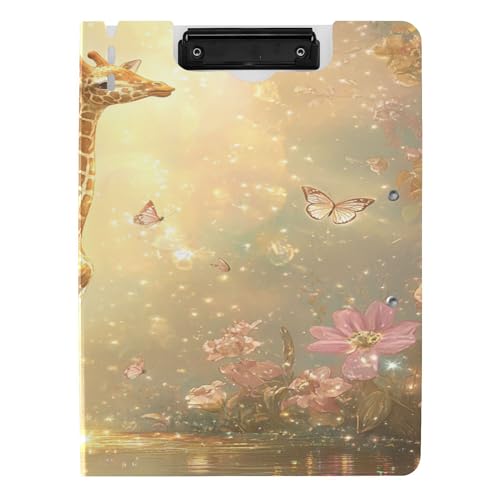 Faltbares Klemmbrett A4 Klemmbrett mit Ordner Doppelte Metallclips Stifthalter Schule Klemmbrett mit Abdeckung Süße Giraffe A River Faltbares Klemmbrett A4 Klemmbrett mit Ordner Doppelte Metallclips Stifthalter Schule Klemmbrett mit Abdeckung Süße Giraffe A River von Caihoyu
