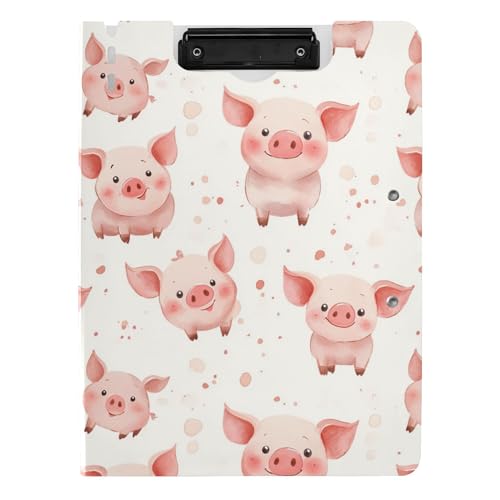 Gefaltetes Klemmbrett A4 Klemmbrett Folio Binder Zwei Metallclips Stifthalter Schule Klemmbrett mit Abdeckung Cartoon Cute Pig Beige Gefaltetes Klemmbrett A4 Klemmbrett Folio Binder Zwei Metallclips Stifthalter Schule Klemmbrett mit Abdeckung Cartoon Cute Pig Beige von Caihoyu
