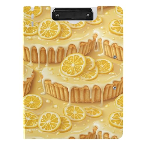 Klappbares Klemmbrett A4 Klemmbrett Clipfolio Doppelclips Stifthalter Schule Klemmbrett mit festem Einband Zitronen-Tart Art Deco Stil Klappbares Klemmbrett A4 Klemmbrett Clipfolio Doppelclips Stifthalter Schule Klemmbrett mit festem Einband Zitronen-Tart Art Deco Stil von Caihoyu