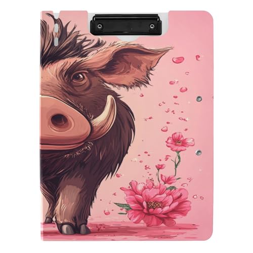 Klappbares Klemmbrett A4 Klemmbrett Clipfolio Horizontal und Vertikal Doppelclips Schule Klemmbrett mit Abdeckung Cartoon Warzenschwein Klappbares Klemmbrett A4 Klemmbrett Clipfolio Horizontal und Vertikal Doppelclips Schule Klemmbrett mit Abdeckung Cartoon Warzenschwein von Caihoyu