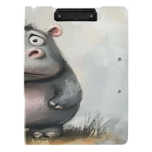 Klemmbrett Ordner A4 Klemmbrett Clipfolio Doppelte Metallclips Stifthalter Still-Clipboard mit Abdeckung Cute Hippo Grieved Klemmbrett Ordner A4 Klemmbrett Clipfolio Doppelte Metallclips Stifthalter Still-Clipboard mit Abdeckung Cute Hippo Grieved von Caihoyu