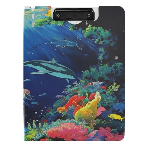 Klemmbrett mit Ordner A4 Klemmbrett Binderfolio Horizontal und Vertikal Doppelclips Schule Klemmbrett mit Abdeckung Some Dolphin Klemmbrett mit Ordner A4 Klemmbrett Binderfolio Horizontal und Vertikal Doppelclips Schule Klemmbrett mit Abdeckung Some Dolphin von Caihoyu