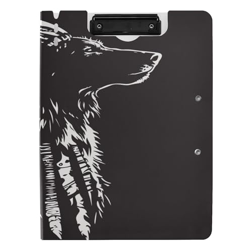 Klemmbrett mit Ordner A4 Klemmbrett mit Ordner Doppelclips Stifthalter Schule Klemmbrett mit Abdeckung Western Cowboy Indianer Kopfschmuck Tribal Wolf Primitive Charm Klemmbrett mit Ordner A4 Klemmbrett mit Ordner Doppelclips Stifthalter Schule Klemmbrett mit Abdeckung Western Cowboy Indianer Kopfschmuck Tribal Wolf Primitive Charm von Caihoyu