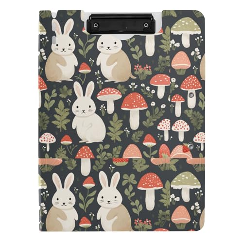 Klemmbrettmappe A4 Klemmbrett Clipfolio Doppelclips Stifthalter Schule Klemmbrett mit Hardcover Safari Kaninchen Pilz Klemmbrettmappe A4 Klemmbrett Clipfolio Doppelclips Stifthalter Schule Klemmbrett mit Hardcover Safari Kaninchen Pilz von Caihoyu