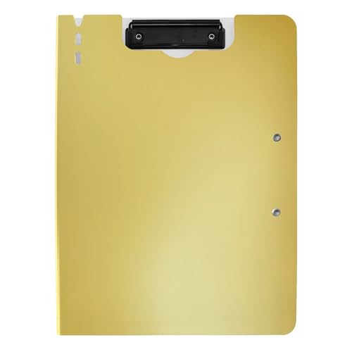 Klemmbrettmappe A4 Klemmbrett Folio Binder Zwei Metallclips Stifthalter Schule Klemmbrett mit Abdeckung Farbverlauf Gold Klemmbrettmappe A4 Klemmbrett Folio Binder Zwei Metallclips Stifthalter Schule Klemmbrett mit Abdeckung Farbverlauf Gold von Caihoyu